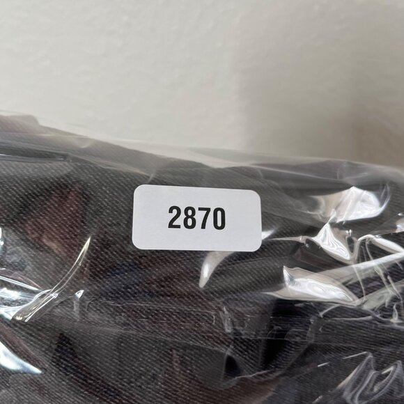 Edikted Black Bow Pocket Relaxed Cotton Denim Jeans size Large - Picture 12 of 12